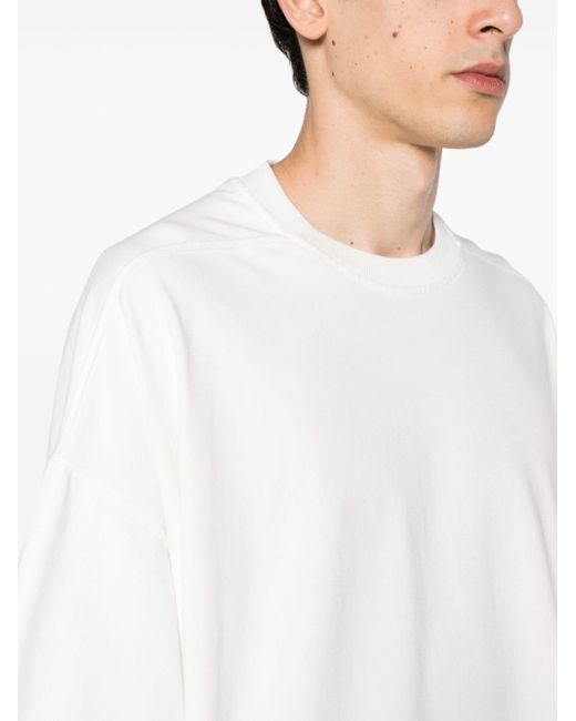 Rick Owens White Tommy Cotton T-shirt for men