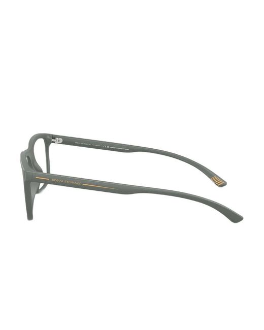 ARMANI EXCHANGE Green Rectangular-Frame Glasses for men