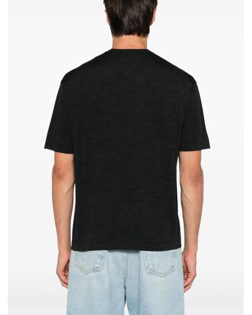 D4.0 Klassischer Pullover in Black für Herren