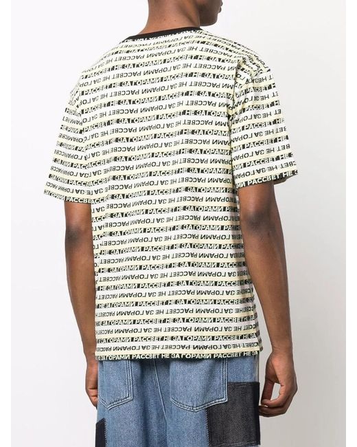 Rassvet (PACCBET) Yellow Logo-Print Organic Cotton T-Shirt for men