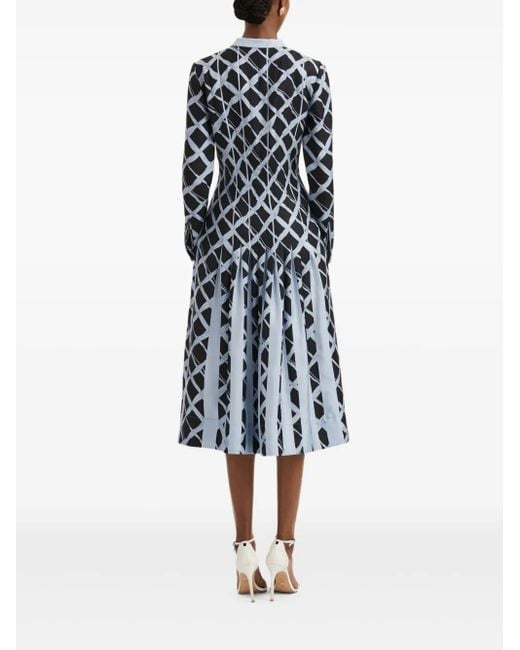 Oscar de la Renta プリーツ ドレス White