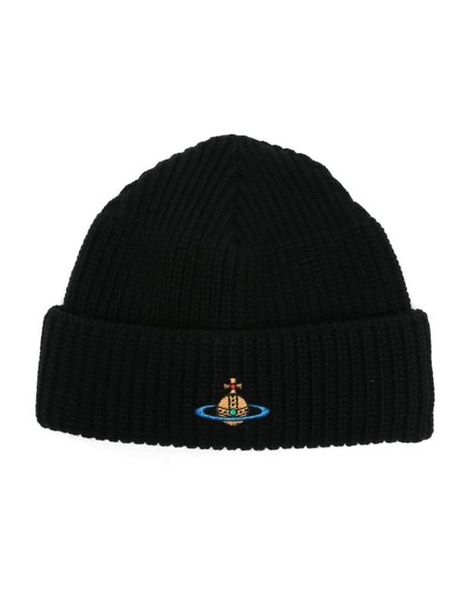 Vivienne Westwood Black Sporty Beanie