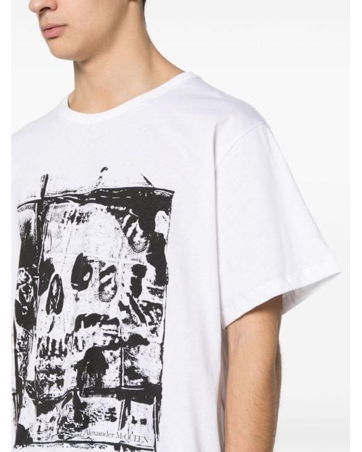 Alexander McQueen White T-Shirts And Polos for men