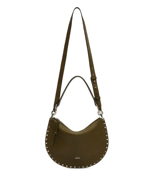 Isabel Marant Brown Oskan Soft Zip Bubble Leather Bag