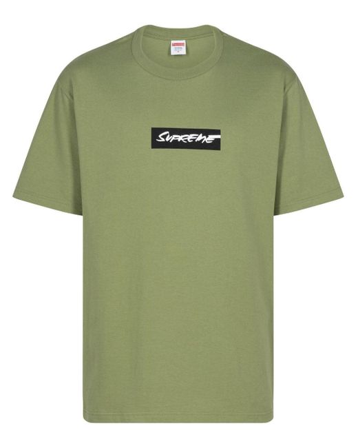 Supreme Green Futura Text-print T-shirt
