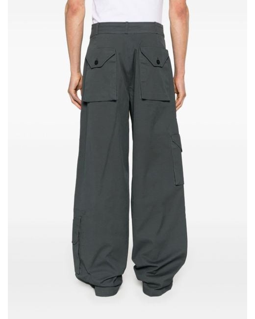 A_COLD_WALL* Gray Overlay Cotton-blend Cargo Trousers for men