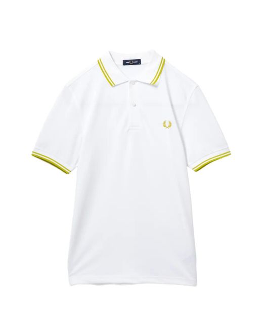 Fred Perry White Tennis Polo Shirt for men