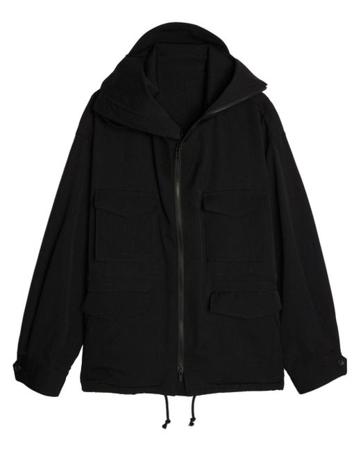 Veste W-Brim à capuche Yohji Yamamoto pour homme en coloris Black