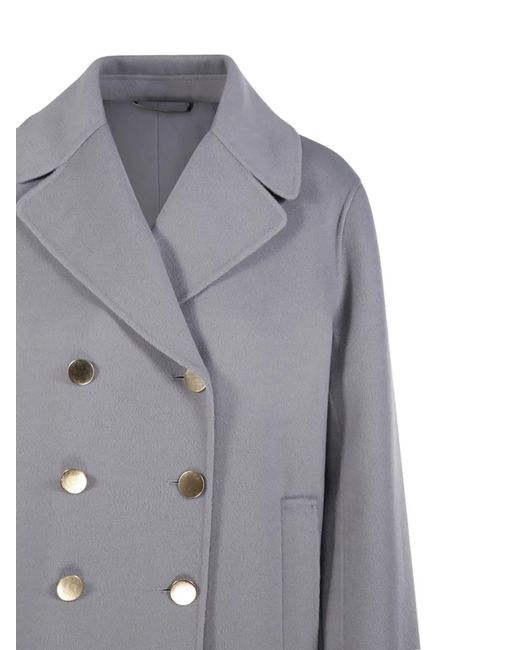 Cappotto Con Bottoni di Max Mara in Gray