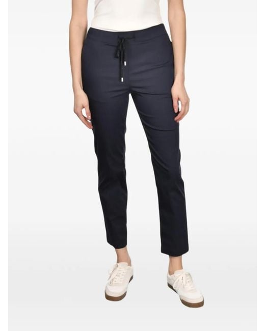 Gran Sasso Blue Drawstring Trousers