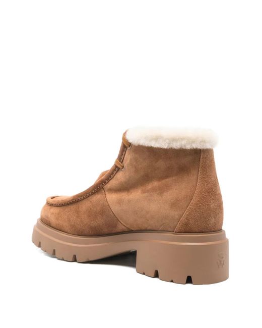 Stuart Weitzman Brown Silk Nylon Blend