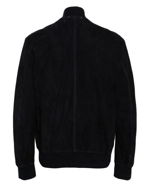 Paul Smith Black Suede Bomber Jacket for men