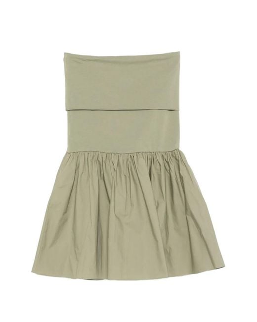 By Malene Birger Women's Green Marcia Strapless Ruffled Dress -  engenhariafw.com.br