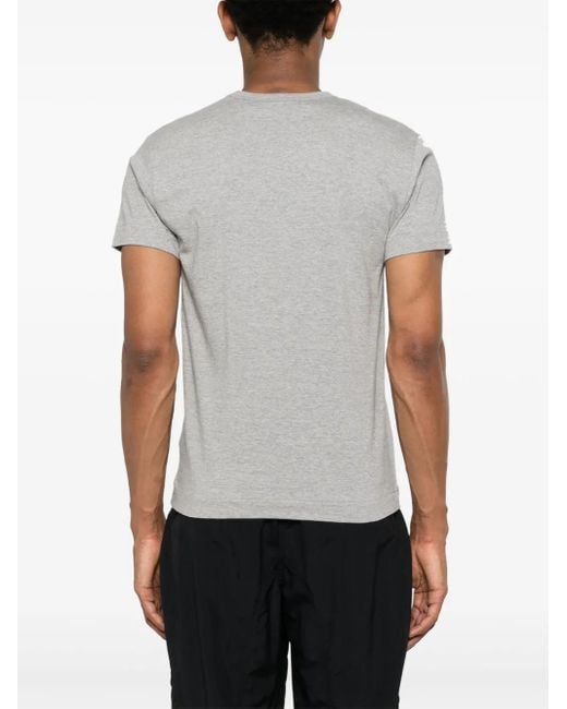 COMME DES GARÇONS PLAY Gray Heart-Print T-Shirt