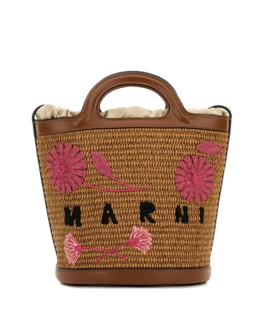 Marni Tropicalia バケットバッグ S Brown