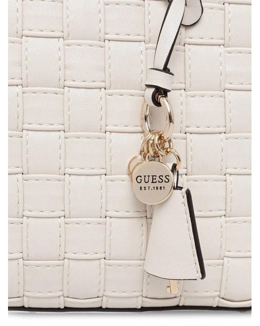Guess White Sandy Logo Tote Bag