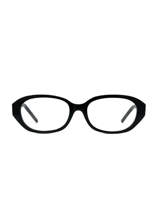 Givenchy Black Oval-Frame Glasses