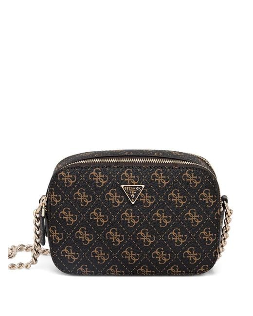 Guess Black Sac À Bandoulière À Motif Monogrammé