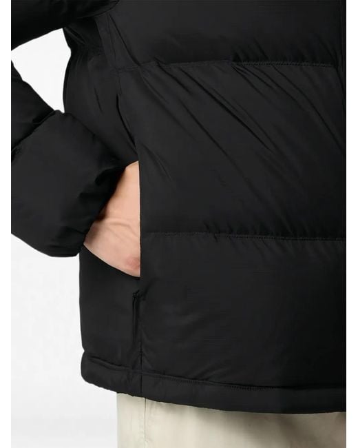 Stone Island Black Padded Compass-Patch Jacket for men