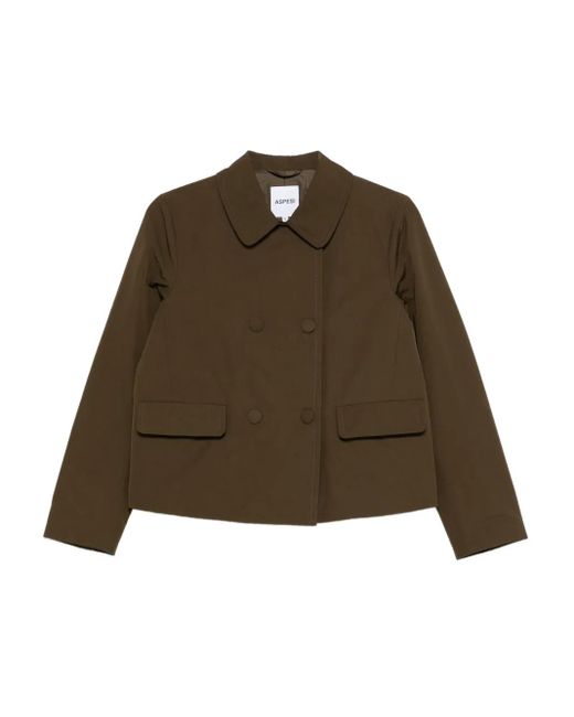 Chaqueta con doble botonadura Aspesi de color Brown