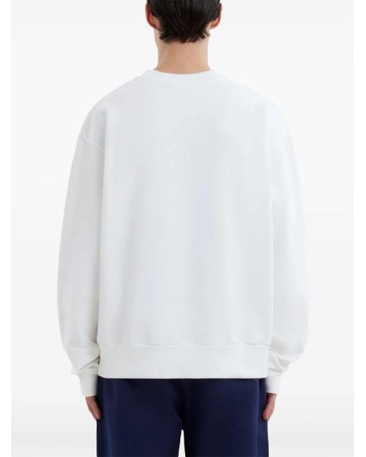 Marni Sweatshirt Mit Logo-Print in White für Herren
