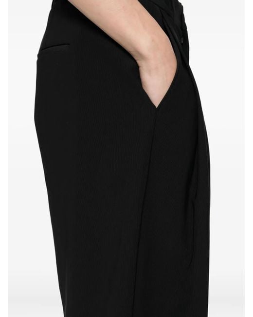 CROQUIS Black Tapered Trousers for men
