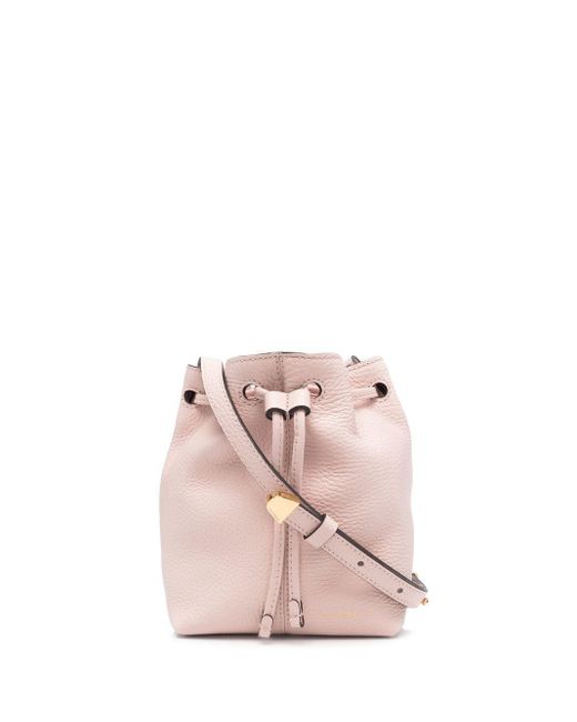 Coccinelle Pink Logo-print Detail Bucket Bag