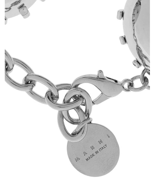 Bracciale Con Borchie di Marni in Metallic
