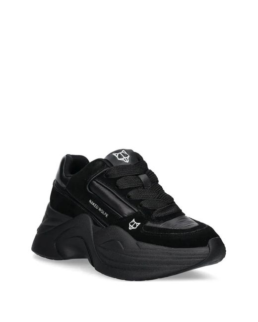 Naked Wolfe Black Temple Sneakers