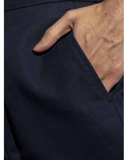 メンズ Brioni プリーツ パンツ Blue