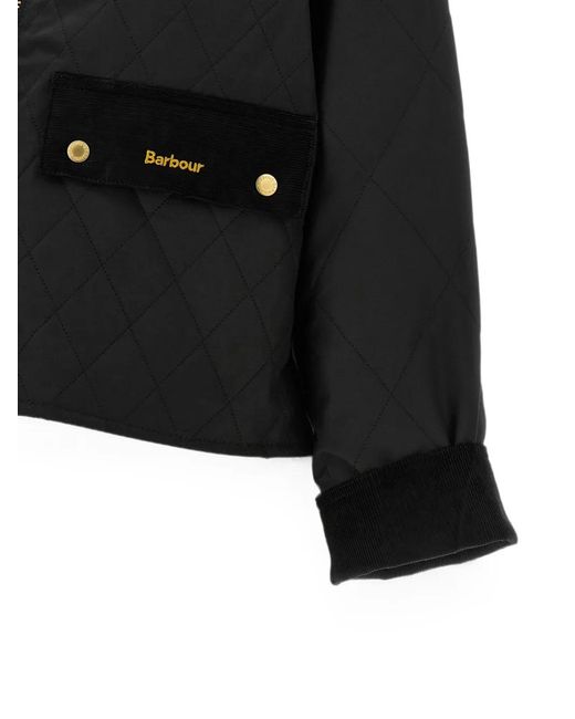 Barbour Black Spey Icons Quilted Jacket