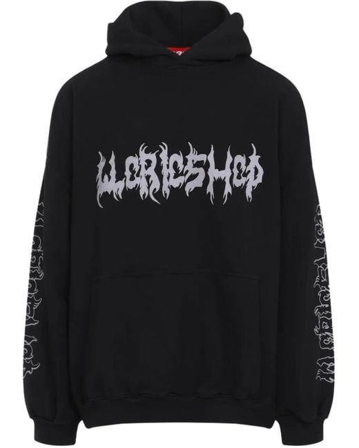 032c Black Faithless Hoodie for men