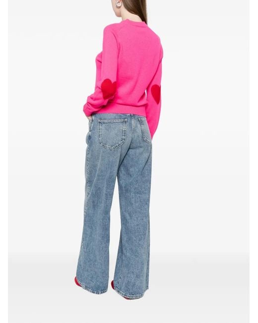 From Future Pink Crew-Neck Sweater