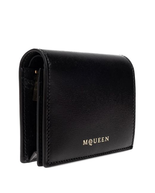 McQueen Black Leather Wallet