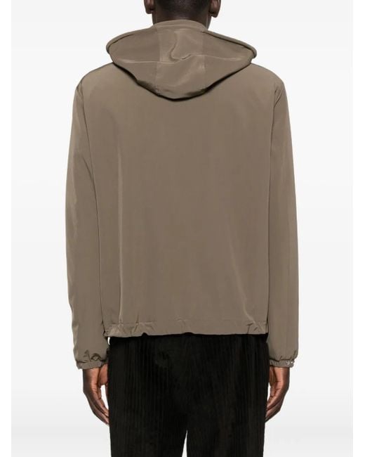 Giacca Con Cappuccio E Zip di Sandro in Brown da Uomo