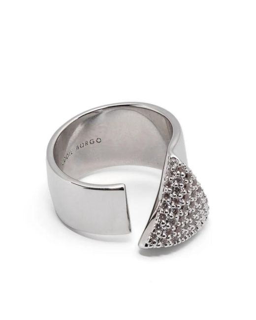 Eddie Borgo Pavé Folded Ring White