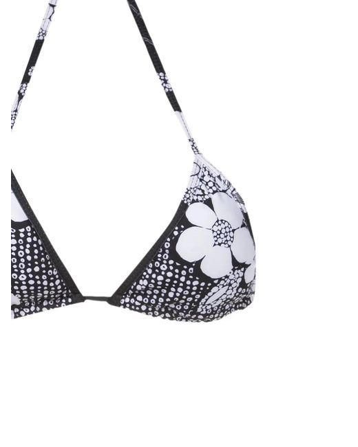 Amir Slama Metallic Floral-Print Bikini Set