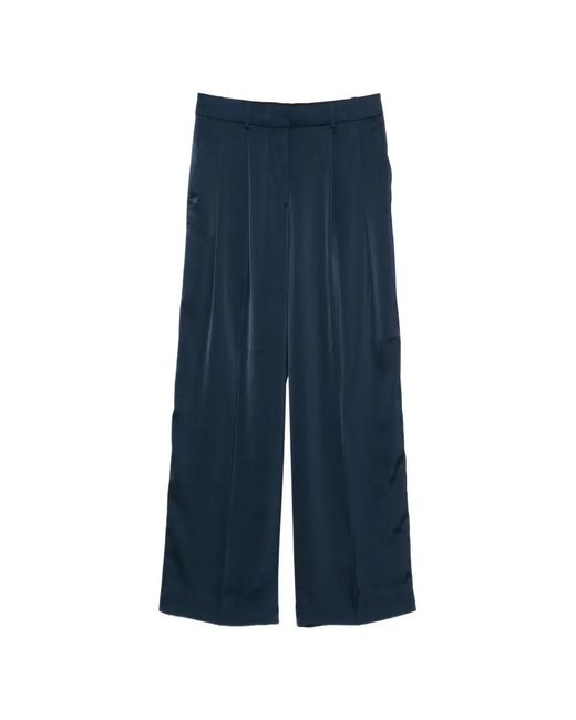 MICHAEL Michael Kors Blue Pleated Trousers