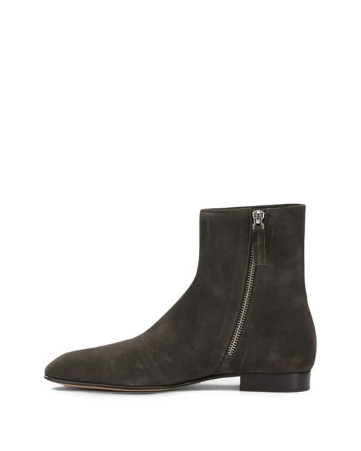 Pomme D ́Or Black Suede Ankle Boots