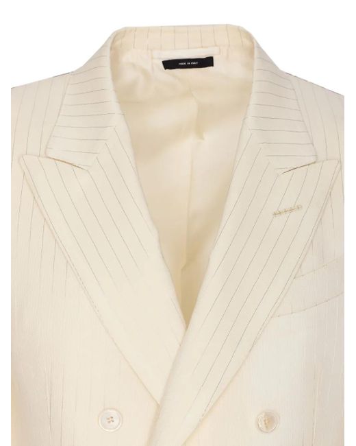 Tom Ford Natural Wool-Blend Blazer for men