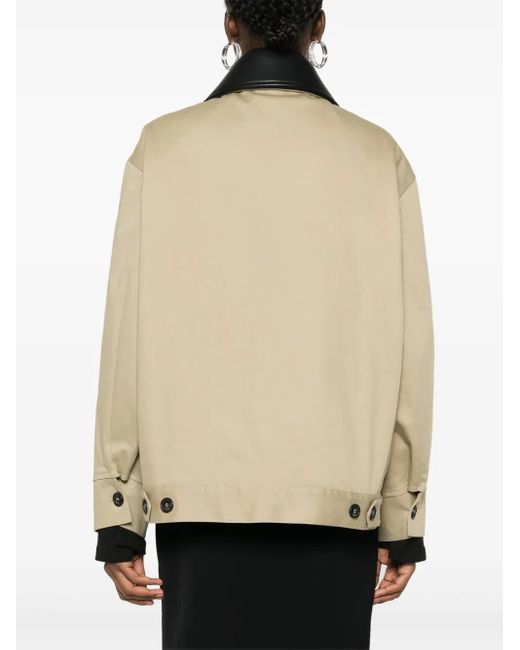 N°21 Natural Embossed-Logo Cotton Jacket