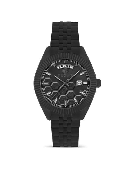 Philipp Plein Black Superlative 42Mm Watch for men