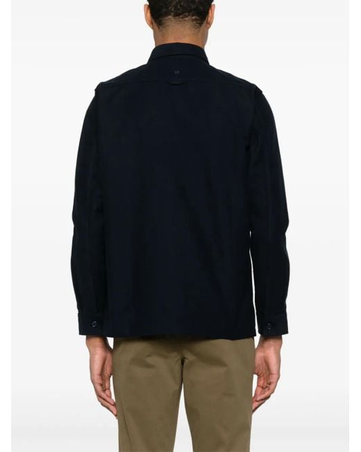 Remus Uomo Blue Cotton Overshirt for men