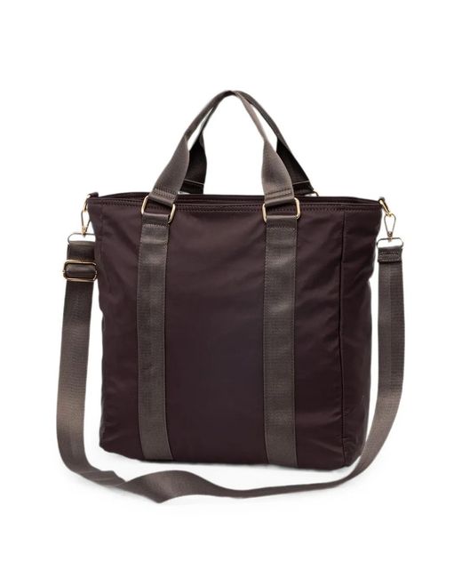Blauer Brown Logo-Patch Tote Bag