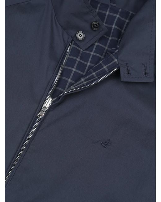 Brooksfield Blue Reversible Check-Pattern Jacket for men