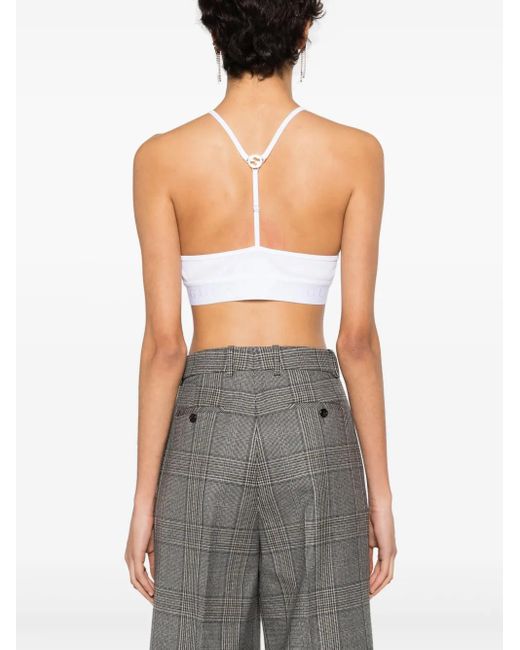 Top Corto Interlocking G Gucci de color White