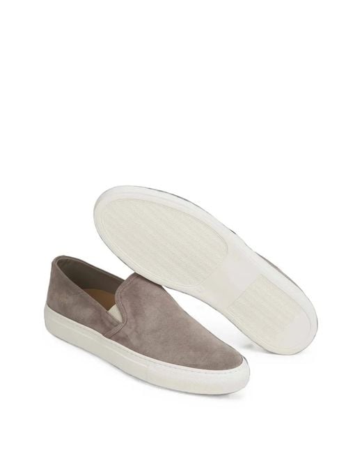 Common Projects White Suede Slip-On Sneakers for men
