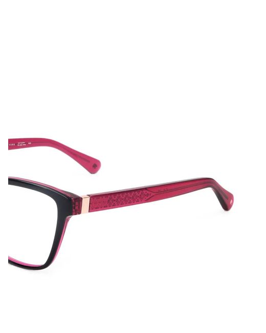 Kate Spade White Belen Rectangle-Frame Glasses