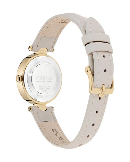 Furla White Leather Strap 32Mm