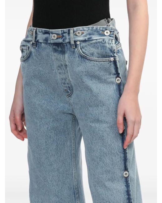 Y. Project Blue Collapsable Waist Jeans